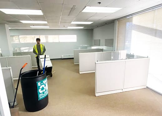 cubicle cleanout